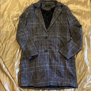 Plaid Longline Jacket